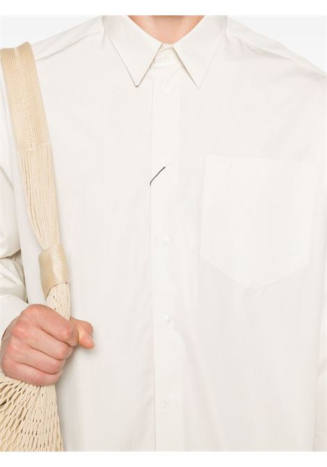 Camicia classica in beige chiaro Ami Paris - uomo AMI PARIS | USH766CO0063185